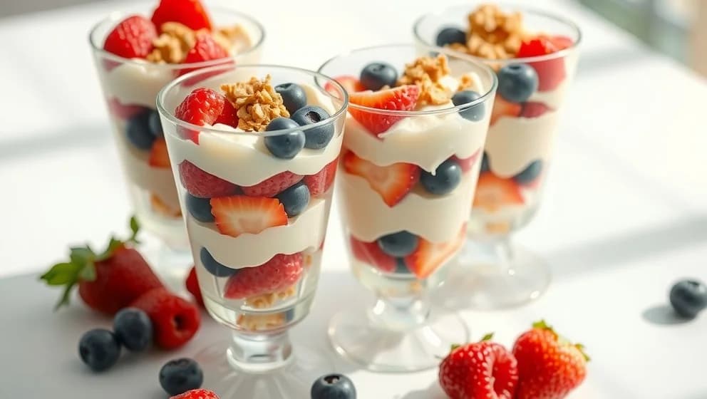 Efterrätt i glas med crunch som alla älskar